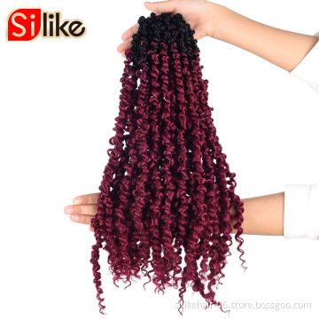 Passion Twist Hair Ombre Blonde 18 inch  Water Wave Crochet Braids for Passion Twist Braidingr Hair Extensions(18"  BUG)